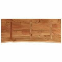 Tafelblad rechthoekig natuurlijke rand 100x40x2,5 cm acaciahout - thumbnail