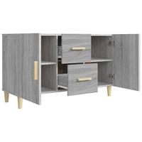Dressoir 100x36x60 cm bewerkt hout grijs sonoma eikenkleurig - thumbnail