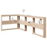 Boekenkast Hoofdeinde L-vormig 80 cm massief grenenhout - thumbnail