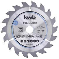 kwb 581857 Hardmetaal-cirkelzaagblad 130 x 16 mm 1 stuk(s) - thumbnail
