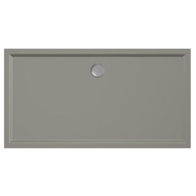 Douchebak Xenz Mariana | 150x80x4 cm | Incl.Afvoersifon-Chroom | Acryl | Rechthoekig | Cement mat
