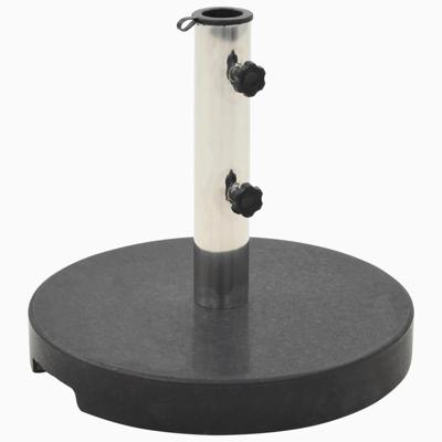 VidaXL Parasolvoet rond 20 kg graniet zwart