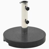 VidaXL Parasolvoet rond 20 kg graniet zwart - thumbnail