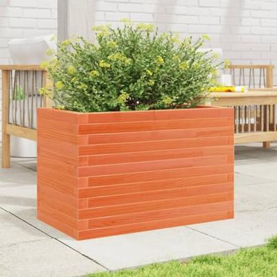 Plantenbak 70x40x46 cm massief grenenhout wasbruin