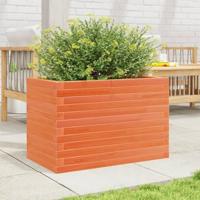 Plantenbak 70x40x46 cm massief grenenhout wasbruin - thumbnail