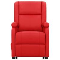 Sta-op-stoel kunstleer rood - thumbnail