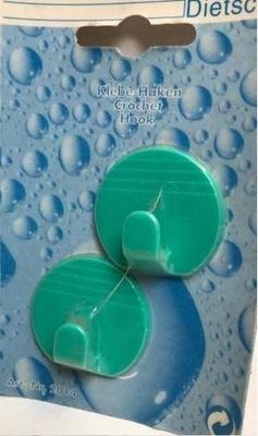 Universele handdoekhaken zelfklevend (setje van 2) groen Universele handdoekhaken zelfklevend (setje van 2) groen