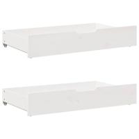 Bedframe zonder matras massief grenenhout wit 200x200 cm - thumbnail