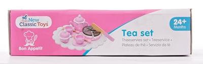 New Classic Toys houten theeset met taart - roze New Classic Toys houten theeset met taart - roze
