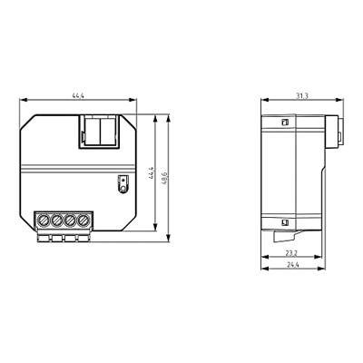 Theben 4942550 Jaloezieactor JU 1 KNX