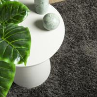 VidaXL Vloerkleed istan hoogpolig glanzend 80x150 cm antracietkleurig - thumbnail