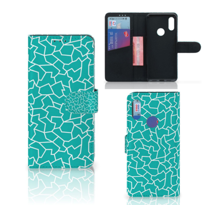 Xiaomi Redmi 7 Hoesje Cracks Blue