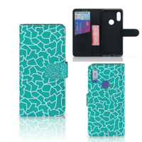 Xiaomi Redmi 7 Hoesje Cracks Blue - thumbnail