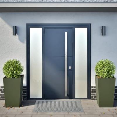 VidaXL Plantenbakken 2 st 45x45x75 cm staal olijfgroen