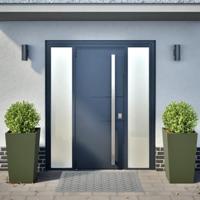 VidaXL Plantenbakken 2 st 45x45x75 cm staal olijfgroen - thumbnail