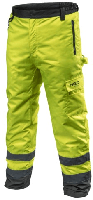 neo hi-vision gevoerde werkbroek flu geel l/52 81-760-l - thumbnail