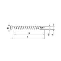 HECO-TOPIX-plus A2 4,5 x 50, gevelschroef, lk, T-20, VVD, 200 st - HC61706 - thumbnail