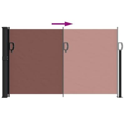 VidaXL Windscherm uittrekbaar 120x500 cm bruin