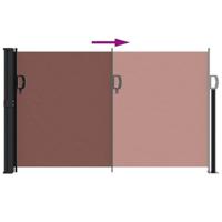 VidaXL Windscherm uittrekbaar 120x500 cm bruin - thumbnail