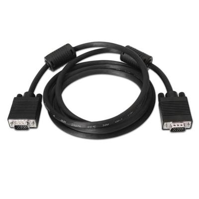 NanoCable 10.15.0101 - SVGA-kabel met ferriet, mannelijk op mannelijk, zwart, 1 m