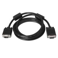 NanoCable 10.15.0101 - SVGA-kabel met ferriet, mannelijk op mannelijk, zwart, 1 m - thumbnail