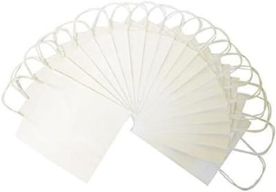 Tas folia kraft 110gr 12x15x5.5cm 20 stuks wit