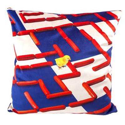 Seletti Toiletpaper kussen 50x50 Labyrinth Seletti Toiletpaper kussen 50x50 Labyrinth