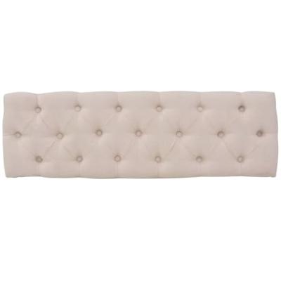 VidaXL Bank 110x38x48 cm linnen massief hout crèmewit