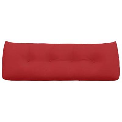 VidaXL Rugkussen rood 140 x 24 x 50 cm stof