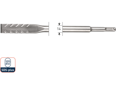 Rotec V-Breaker | vlakbeitel | SDS-plus | - 215.0111