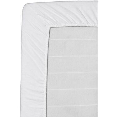 Hoeslaken Flanel - wit - 160x200 cm