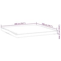 Matrasbeschermer waterdicht 200x200 cm wit - thumbnail