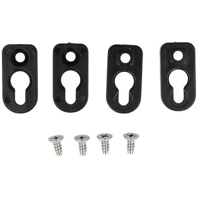 Hammond Electronics 1556FOOTBK-4 Montagevoet ABS kunststof Zwart (l x b x h) 51 x 51 x 5 mm 4 stuk(s)