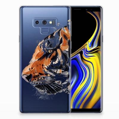 Smartphone hoesje Samsung Galaxy Note 9 Watercolor Tiger Smartphone hoesje Samsung Galaxy Note 9 Watercolor Tiger