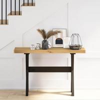 Wandtafel NOAIN X-vormige poten 120x30x75 cm massief hout - thumbnail