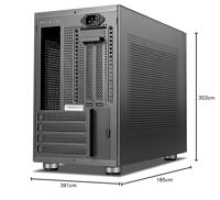 Micro ATX Midtower Behuizing Nox-Xtreme Hummer Vault Zwart - thumbnail