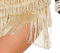 Gouden Charleston kostuum franjes - thumbnail