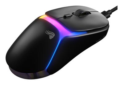Glorious Gaming - bekabelde gamingmuis Model O3 - Ultralicht 54 g, optische knoppen met klikrate van 130M, 30K DPI BAMF 3.0-sensor, 750 IPS-tracking, 50G-versnelling, ondersteunt elk griptype - Zwart
