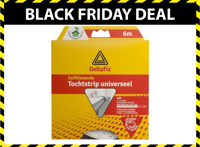 Tochtstrip univ 9x7mm wit 6m Deltafix - Deltafix - thumbnail
