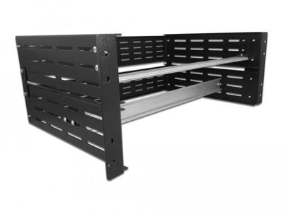 Delock 42632 19 DIN-railbeugel 4U, zwart Delock 42632 19 DIN-railbeugel 4U, zwart