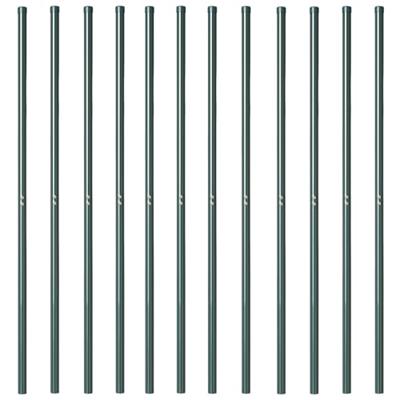 Hekpalen 12 pcs Groen 210 cm Poedergecoat staal Hekpalen 12 pcs Groen 210 cm Poedergecoat staal