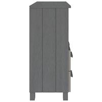 Dressoir HAMAR 85x35x80 cm massief grenenhout donkergrijs - thumbnail