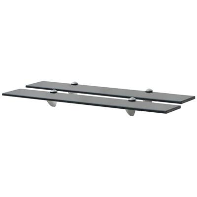 Schappen zwevend 2 st 70x10 cm 8 mm glas