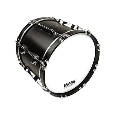 Evans BD26MS1W MS1 White marching bassdrumvel 26 inch