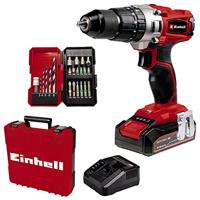 Einhell TE-CD 18/2 Li-i +22 (1x2,5 Ah) Accu-klopboor/schroefmachine 2 snelheden Incl. koffer, Incl. accu, Incl. lader - thumbnail