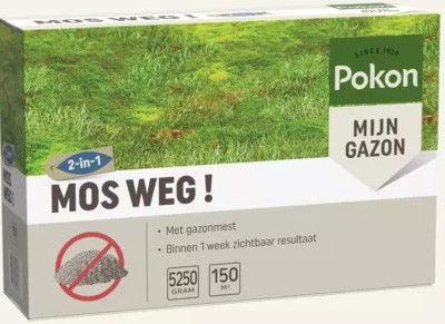 Pokon Mos Weg 5,25kg voor 150m2 - 724091 Pokon Mos Weg 5,25kg voor 150m2 - 724091