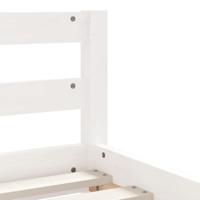 Kinderbedframe met lades 90x190 cm massief grenenhout wit - thumbnail