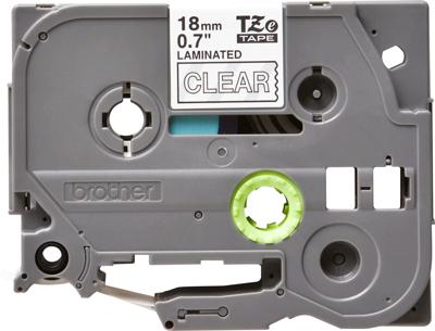 Labeltape Brother TZe, TZ TZe-145 Tapekleur: Transparant Tekstkleur:Wit 18 mm 8 m