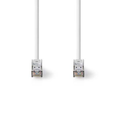 Nedis Cat 8.1 Netwerkkabel | S/FTP | RJ45 Male | RJ45 Male | 0.50 m | Rond | LSZH | Wit | Label - CCGL85520WT05