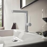 Wastafelmengkraan Finoris HansGrohe Eengreeps 230 Draaibare Uitloop Met PushOpen Waste Chroom - thumbnail